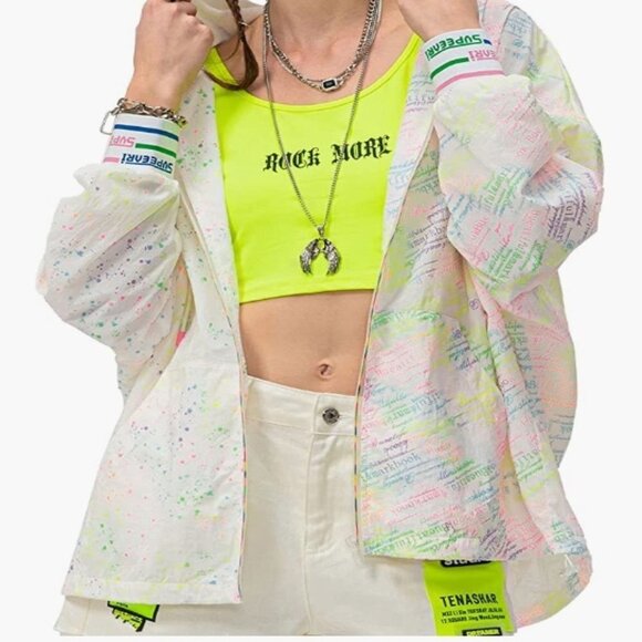 Lightweight Zipper Sport Coat Windbreaker with Pockets, Medium - Picture 6 of 10